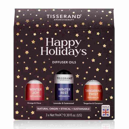 Tisserand Aromatherapy Happy Holidays Trio Diffuser Oil Gift Set
