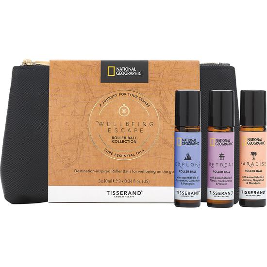 Tisserand Aromatherapy National Geographic Wellbeing Escape Roller Ball Collection 10ml