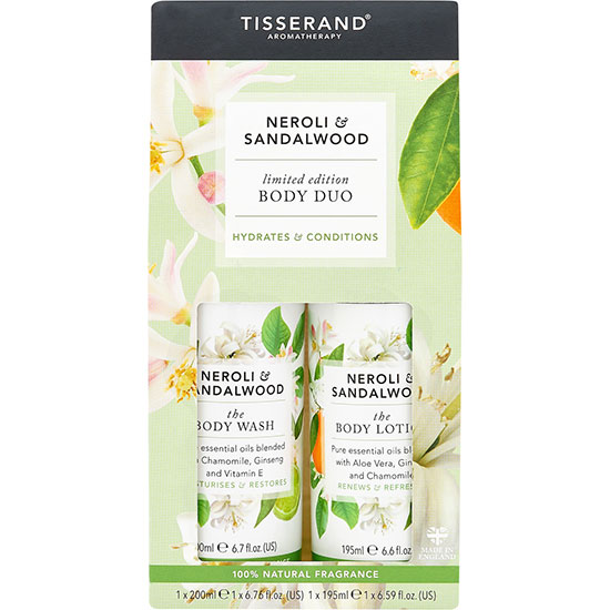 Tisserand Aromatherapy Neroli & Sandalwood Body Duo