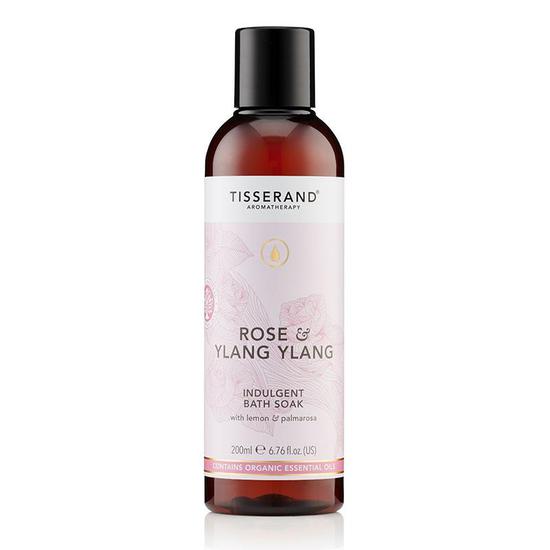 Tisserand Aromatherapy Rose & Ylang Ylang Indulgent Bath Soak 200ml