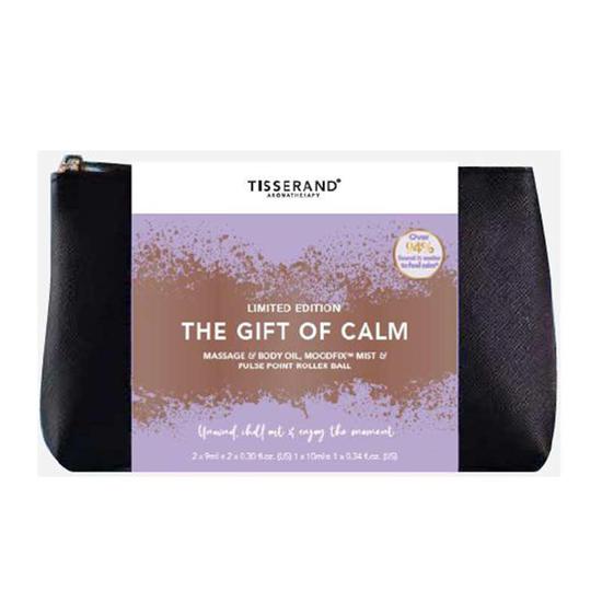 Tisserand Aromatherapy The Gift Of Calm Massage & Body Oil + MoodFix Mist + Pulse Point Roller Ball
