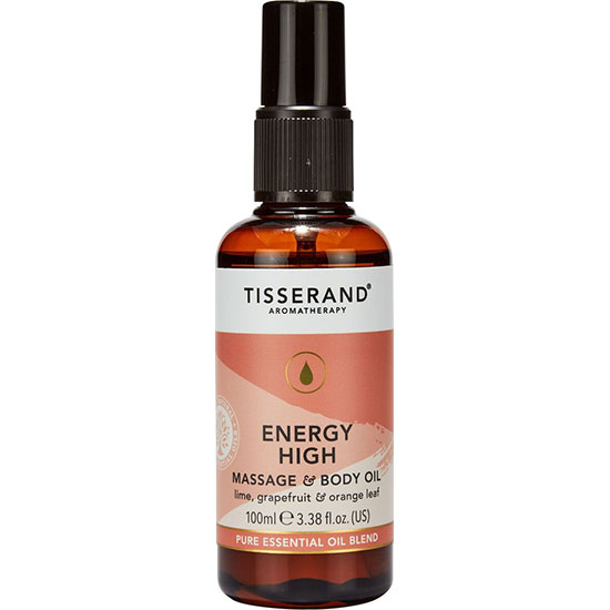 Tisserand Aromatherapy Energy High Massage & Body Oil 100ml