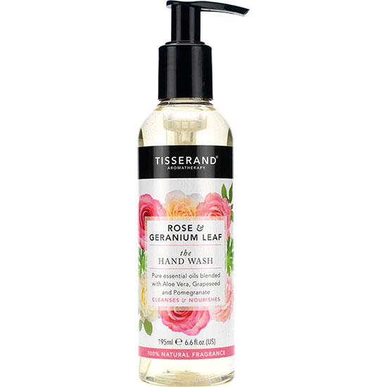 Tisserand Aromatherapy Rose & Geranium Leaf Hand Wash 195ml