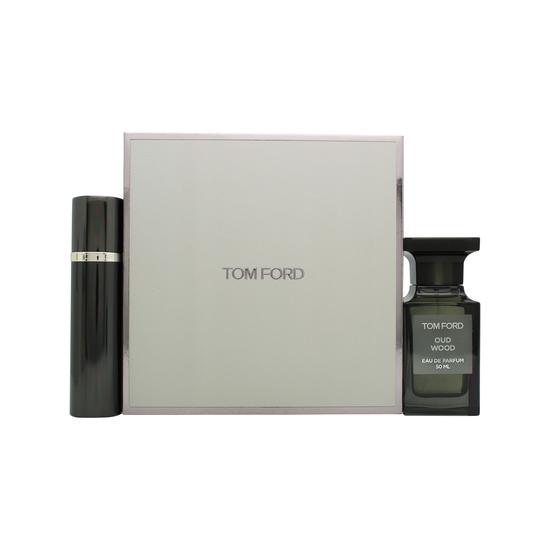 Tom Ford Oud Wood Oud Wood Gift Set 50ml Eau De Parfum + 10ml Travel Spray
