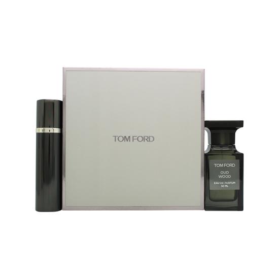 Tom Ford Private Blend Oud Wood Gift Set 50ml Eau De Parfum + 10ml Travel Spray