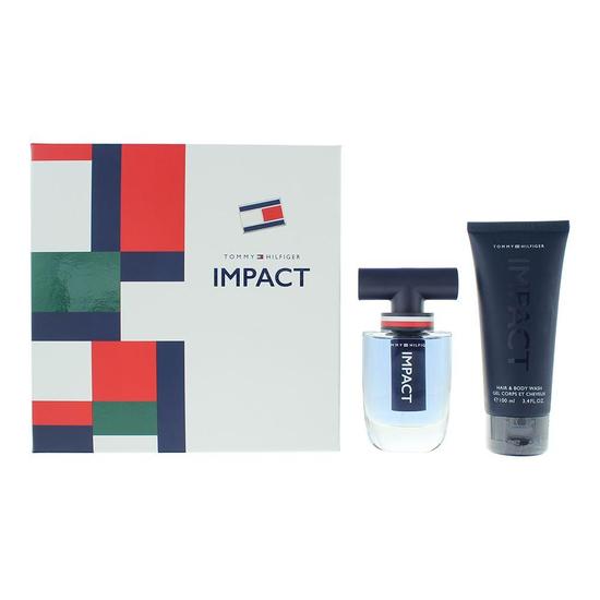 Tommy Hilfiger Impact Eau De Toilette 50ml + Body Wash 100ml Gift Set For Him