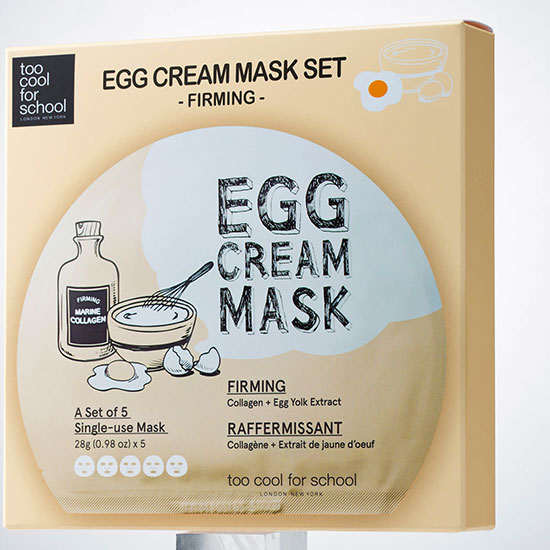 Too Cool For School Egg Cream Firming Mask x 5