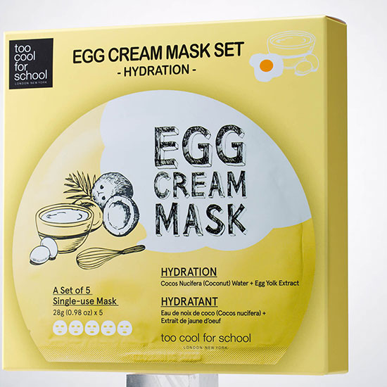Too Cool For School Egg Cream Hydration Mask x 5