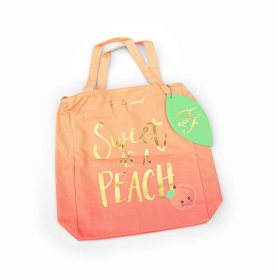 Too Faced Peach Sweet As A Peach Tote Bag Missing Box