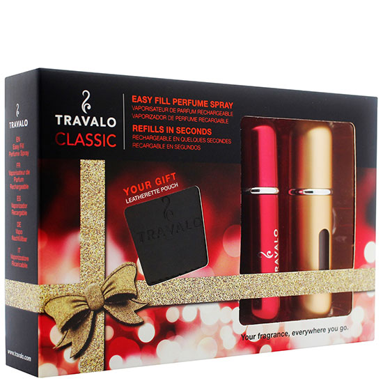 Travalo Perfume Atomiser Travalo Classic Red & Gold Gift Box