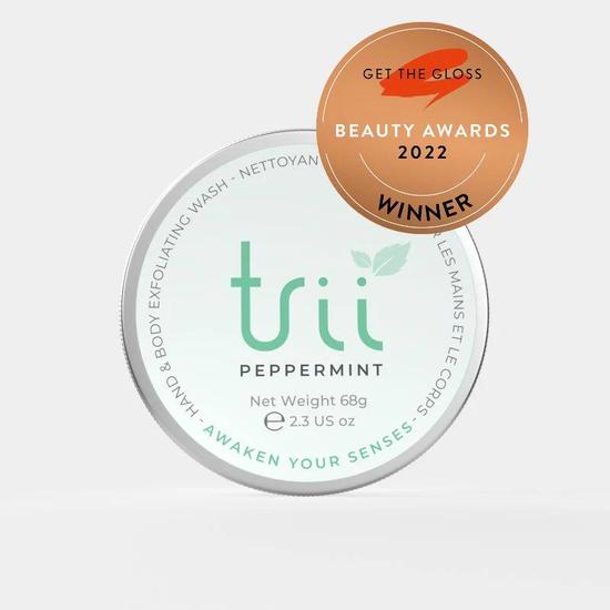 trii Peppermint Hand & Body Exfoliating Wash Bar