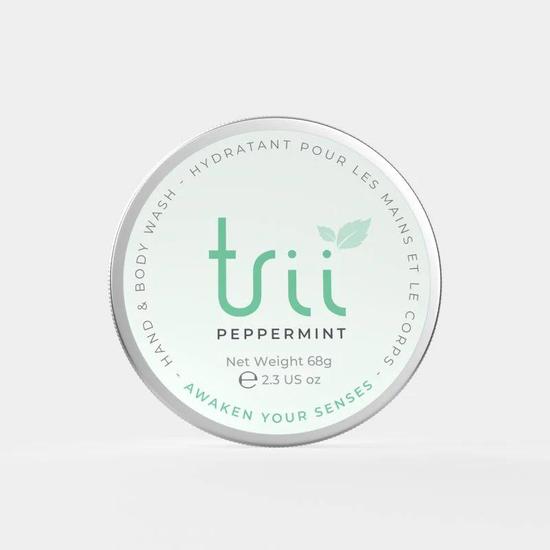 trii Peppermint Hand & Body Wash Bar