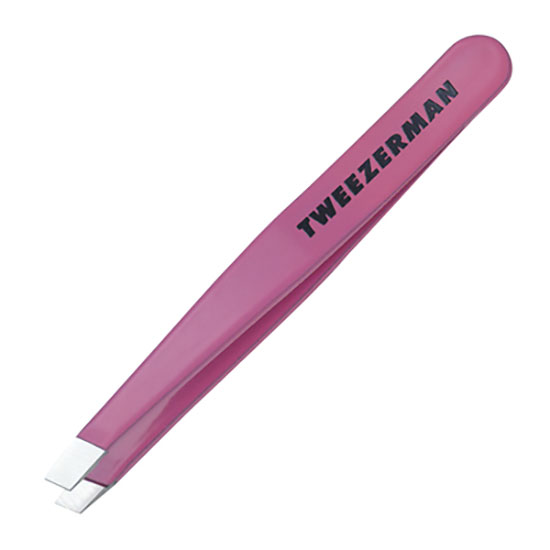 Tweezerman Brows Mini Slant Tweezer Classic Neon Pink