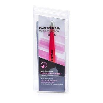Tweezerman Mini Slant Tweezer Pink Studio Collection -