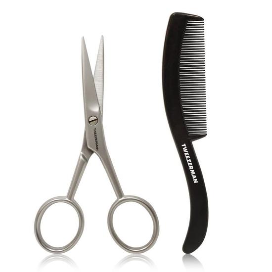 Tweezerman Moustache Scissors & Comb
