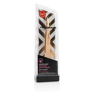 Tweezerman Slant Tweezer Rose Gold Studio Collection -