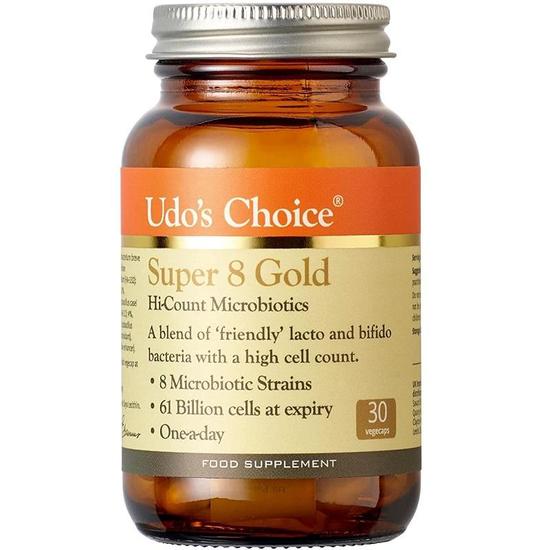 Udo's Choice Super 8 Gold Microbiotics Vegicaps 30 Vegicaps