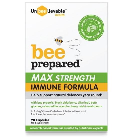 Unbeelievable Health Bee Prepared Immune Formula Max Strength Capsules 20 Capsules