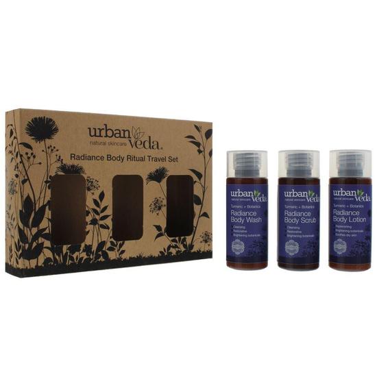 Urban Veda Radiance Body Ritual Travel Gift Set Turmeric + Botanics