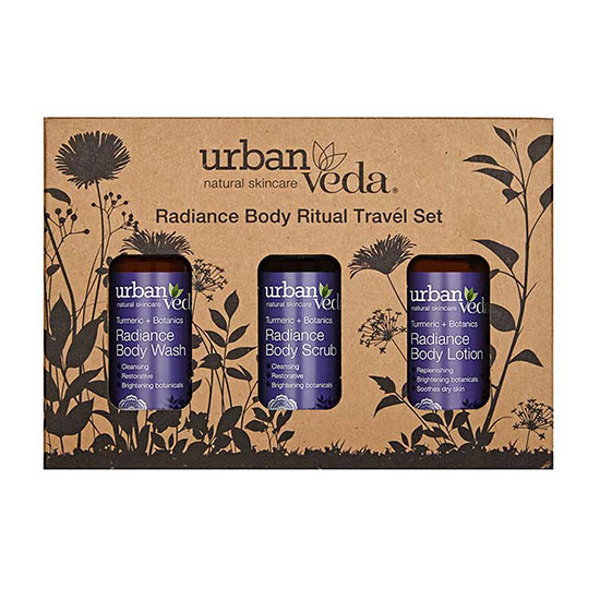 Urban Veda Radiance Body Ritual Travel Set 150ml