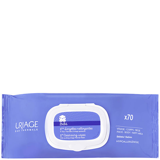 Uriage Eau Thermale Baby 1st Cleansing Wipes x70