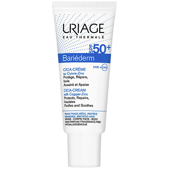 Uriage Eau Thermale Bariederm Cica Cream With Copper Zinc SPF 50+