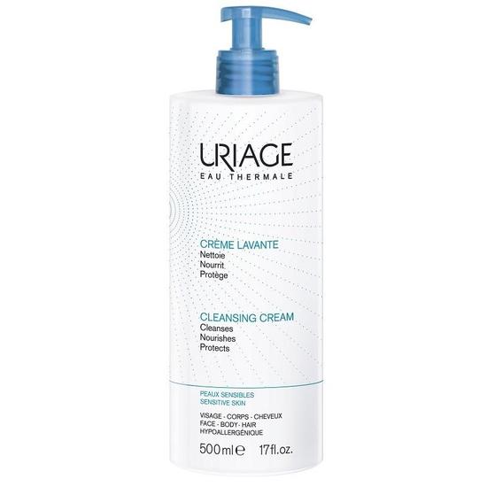 Uriage Eau Thermale Cleansing Cream 500ml Sensitive Skin Cleanses Nourishes Protects 500ml