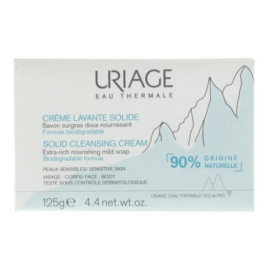 Uriage Eau Thermale Solid Cleansing Cream Extra-Rich Mild Soap 125g