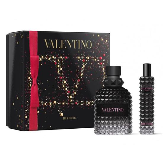 Valentino Uomo Born In Roma Gift Set 50ml Eau De Toilette Spray & 15ml Eau De Toilette Spray