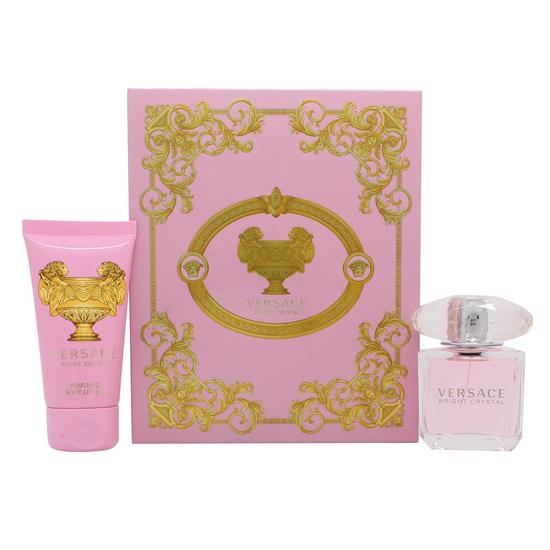 Versace Bright Crystal Gift Set 30ml Eau De Toilette + 50ml Body Lotion
