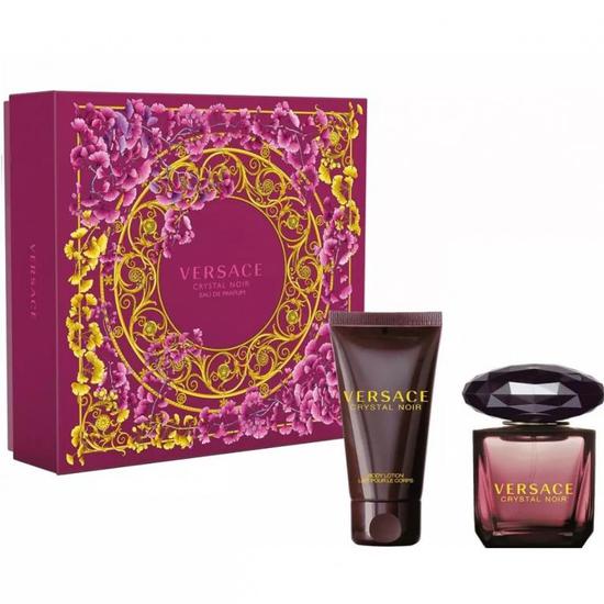 Versace Crystal Noir Eau De Parfum Gift Set 30ml Eau De Parfum + 50ml Body Lotion
