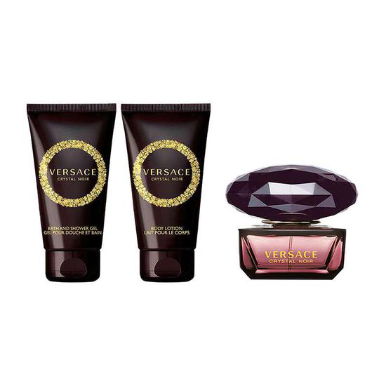 Versace Crystal Noir Eau De Toilette Fragrance Gift Set 50ml