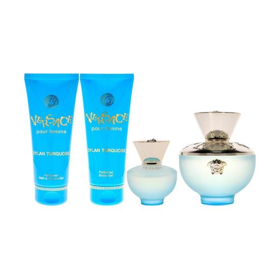 Versace Dylan Turquoise Set Eau De Toilette + Bl100+ sg100+mini 100ml