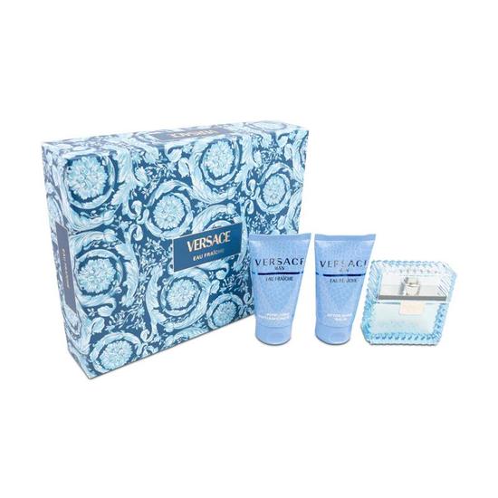 Versace Eau Fraiche Eau De Toilette Men's Fragrance Gift Set