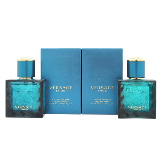 Versace Eros Gift Set 100ml Eau De Parfum + 5ml Eau De Parfum + 150ml Bath & Shower Gel