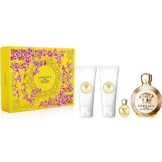 Versace Eros Pour Femme Eau De Parfum Gift Set Eau De Parfum (100ml + 5ml) + Shower Gel + Body Lotion