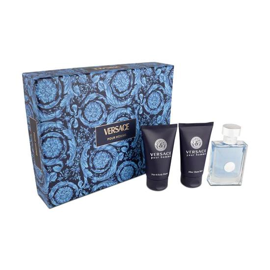 Versace Pour Homme Eau De Toilette Men's Fragrance Gift Set 50ml