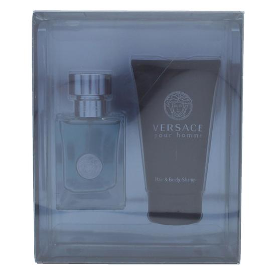 Versace Pour Homme Gift Set 100ml Eau De Toilette + 10ml Eau De Toilette + 150ml Shower Gel