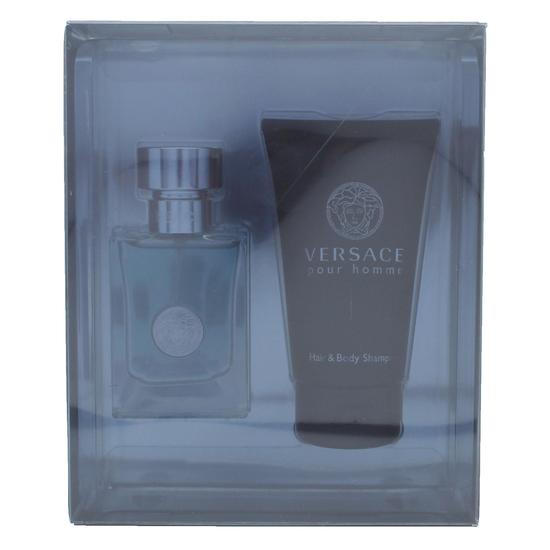 Versace Pour Homme Gift Set 100ml Eau De Toilette + 150ml Bath & Shower Gel + 5ml Eau De Toilette