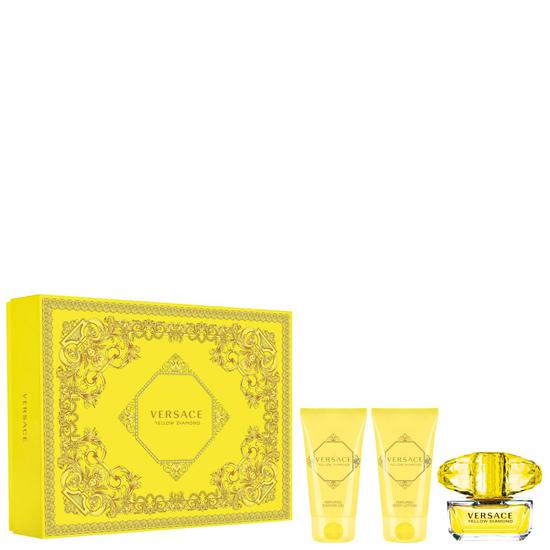 Versace Yellow Diamond Eau De Toilette Gift Set 50ml