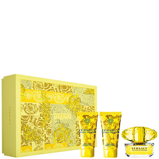 Versace Yellow Diamond Eau De Toilette Spray Gift Set 50ml