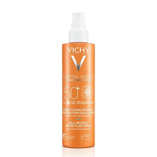 Vichy Capital Soleil Cell Protect Invisible High UVA + UVB Sun Protection Spray SPF 50+ For All Skin Types 200ml