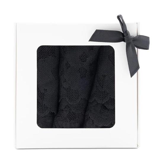 Victoria's Secret Lacie Black Thong Set Medium 3 Pack
