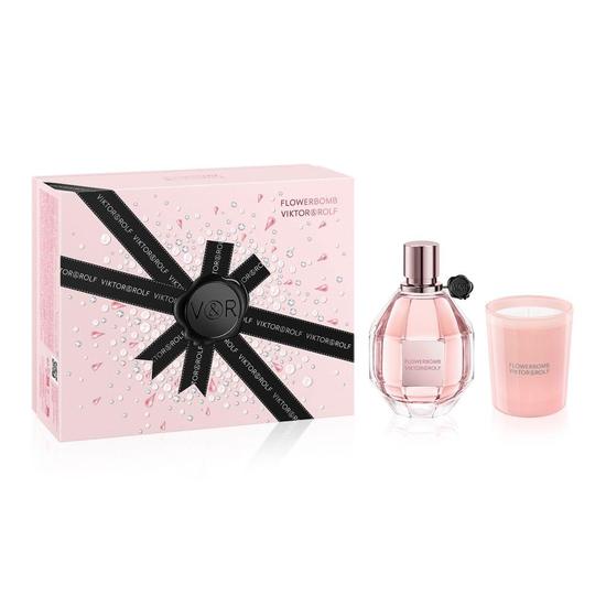 VIKTOR&ROLF Flowerbomb Eau De Parfum 50ml Candle Gift Set 50ml