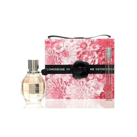 VIKTOR&ROLF Flowerbomb Eau De Parfum Women's Gift Set Spray With 10ml Eau De Parfum