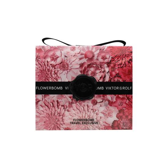VIKTOR&ROLF FlowerBomb Gift Set 50ml Eau De Parfum + 10ml Eau De Parfum