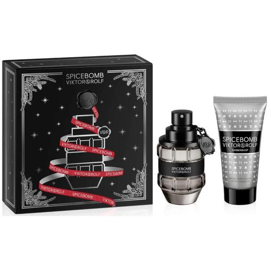 VIKTOR&ROLF Spicebomb Eau De Toilette Gift Set 50ml Eau De Toilette + 50ml Shaving Cream