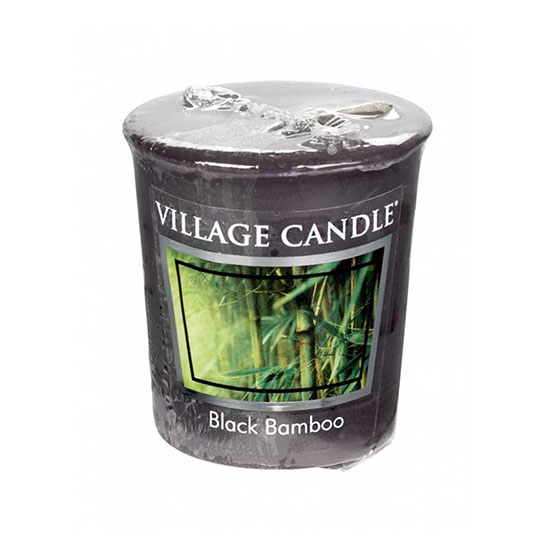 Village Candle Black Bamboo Votive Candle