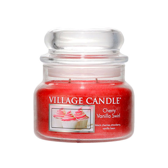 Village Candle Cherry Vanilla Swirl Jar