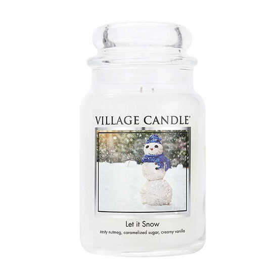 Village Candle Let It Snow Jar Candle